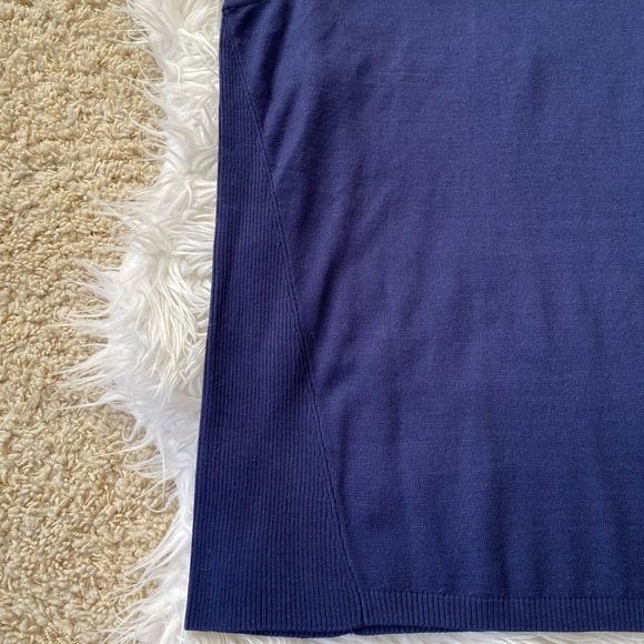 {Chico's} Sleeveless Knit Sweater Tank in Navy - Women's Medium (1) - Picture 3 of 7